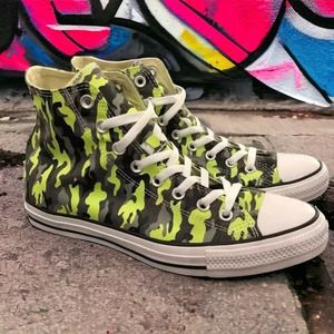 CONVERSE HiTop Chuck Taylor ALLSTAR CAMO Pattern Rare Classic Shoes Mens 9 NEW